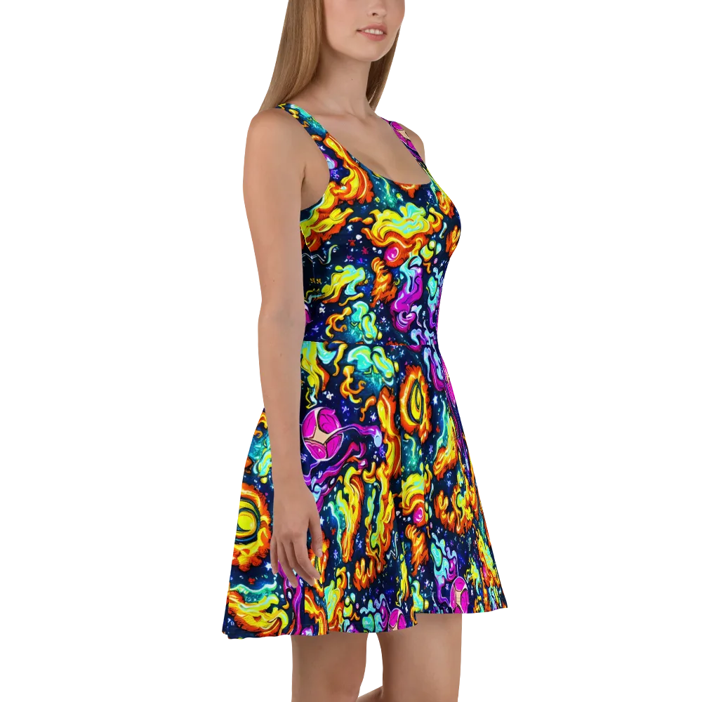 The Neon Dream on Skater Dress — Right