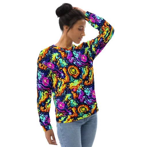 The Neon Dream on a Sweatshirt
