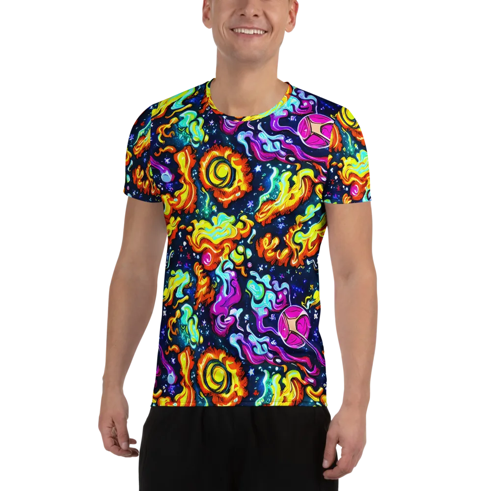 The Neon Dream on Men's Athletic T-Shirt — Front