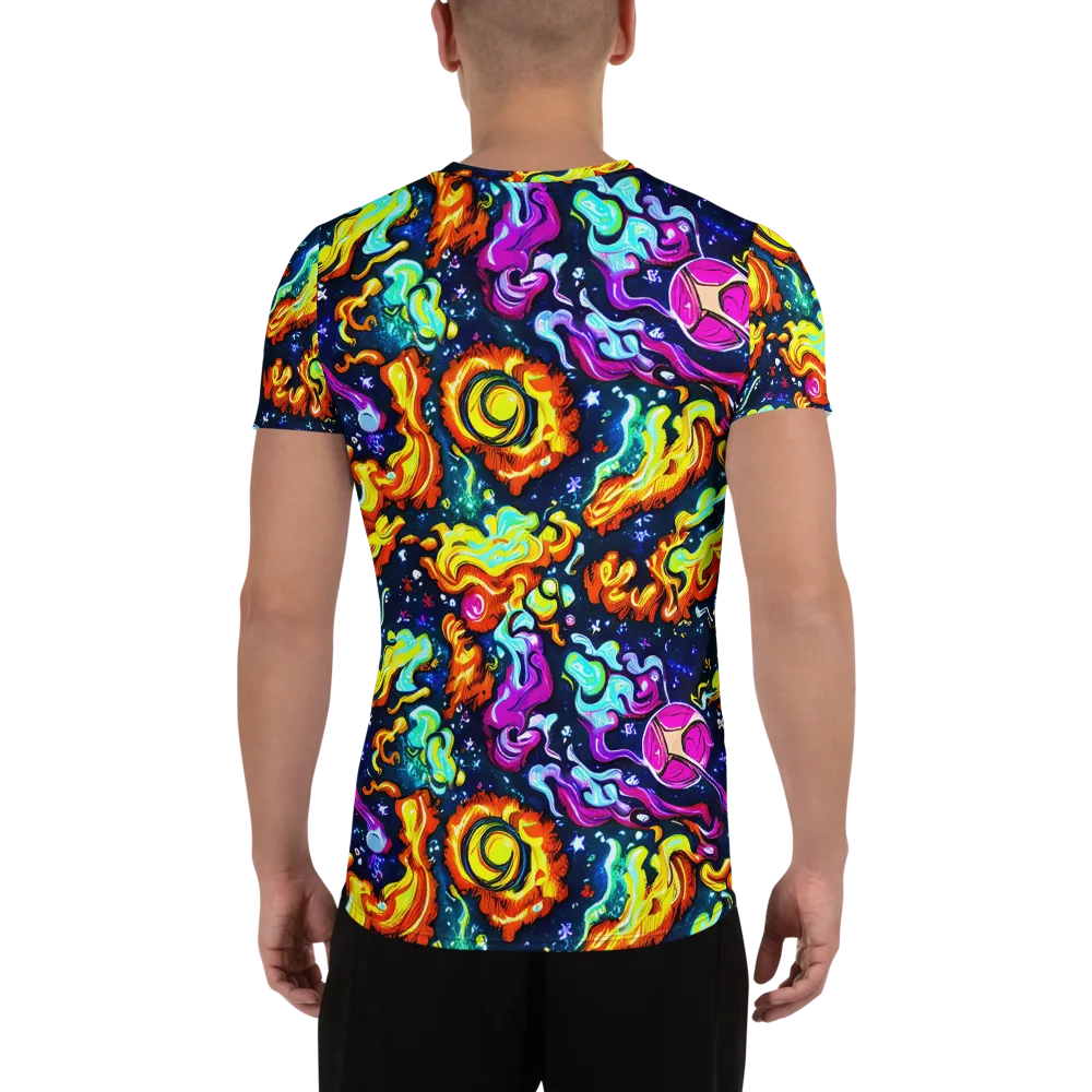 The Neon Dream on Men's Athletic T-Shirt — Back