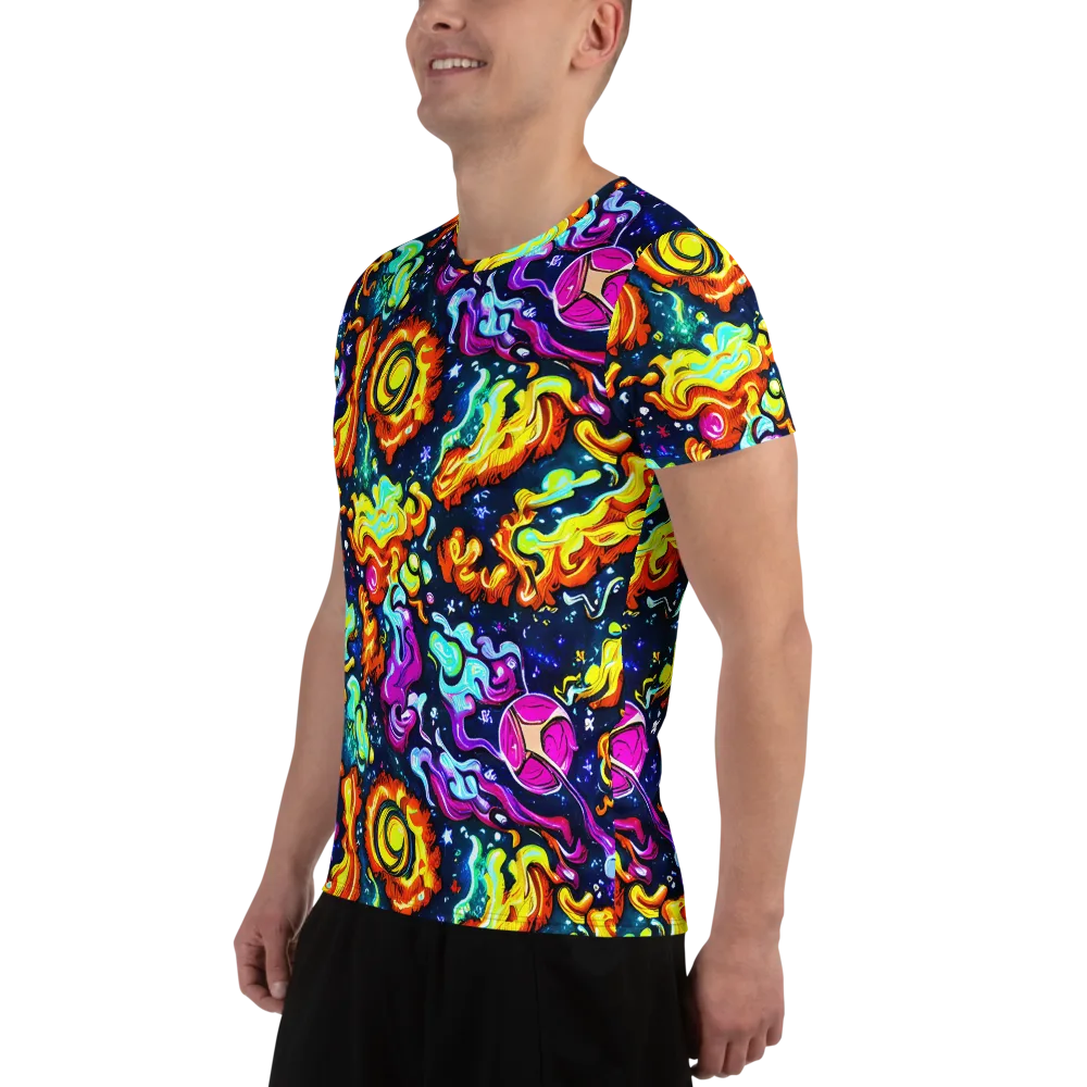 The Neon Dream on Men's Athletic T-Shirt — Left