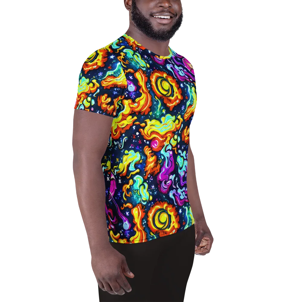 The Neon Dream on Men's Athletic T-Shirt — Right
