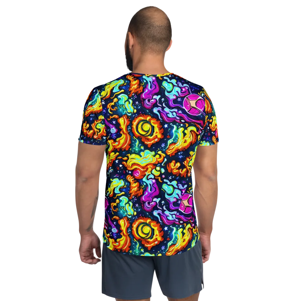 The Neon Dream on Men's Athletic T-Shirt — Back