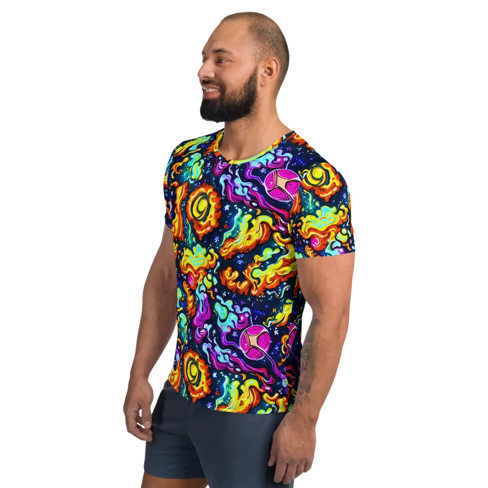 The Neon Dream on Men's Athletic T-Shirt — Left