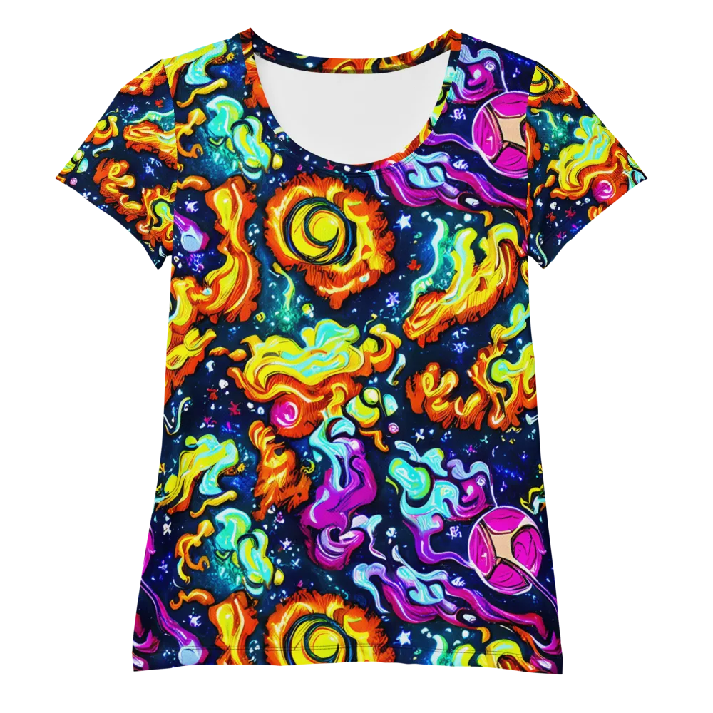 The Neon Dream on Women's Athletic T-Shirt — Front