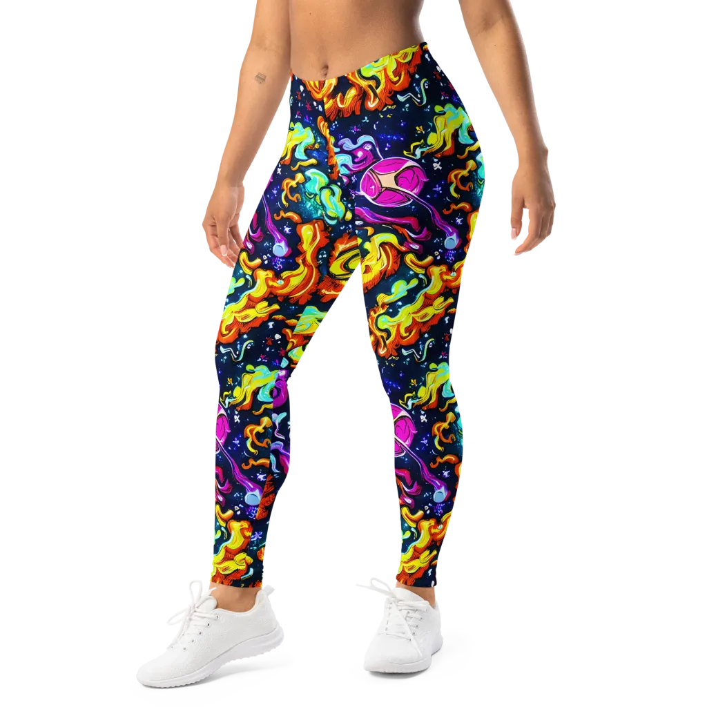 The Neon Dream on Leggings — Left Front