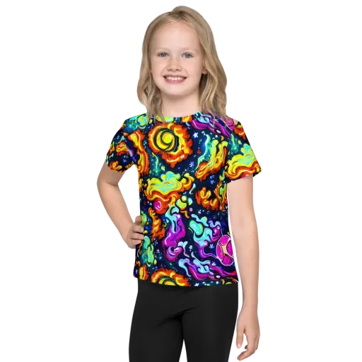 The Neon Dream on a Kids Crew Neck T-Shirt