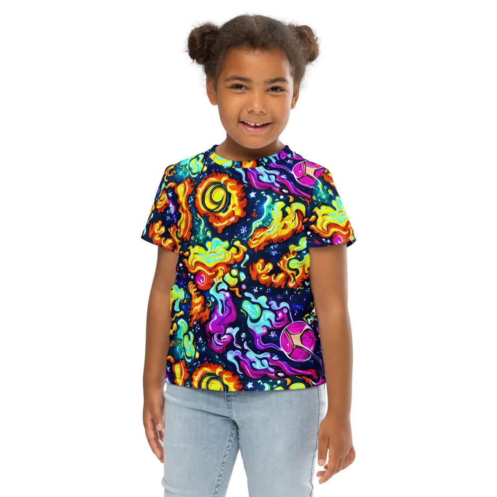 The Neon Dream on Kids Crew Neck T-Shirt — Front