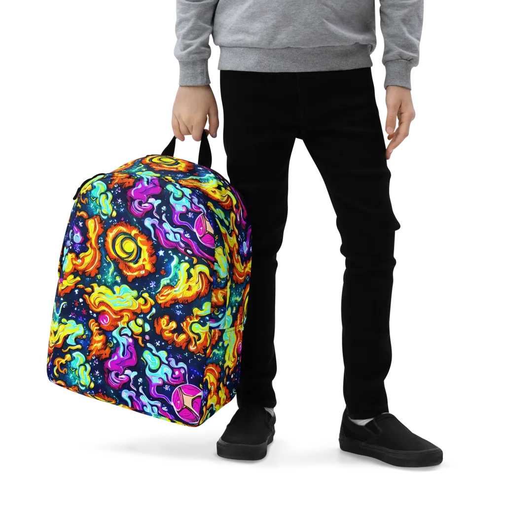 The Neon Dream on Minimalist Backpack — Zoomed-in