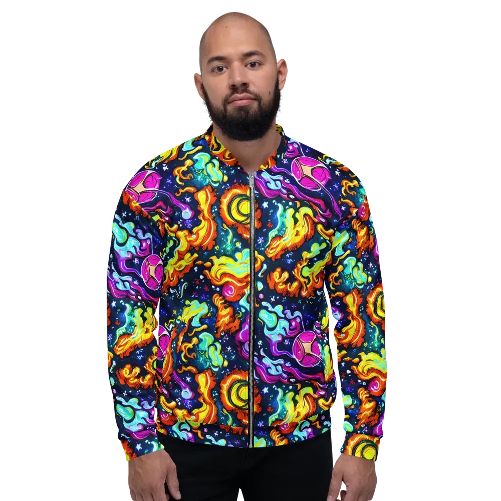 The Neon Dream on Bomber Jacket — Front