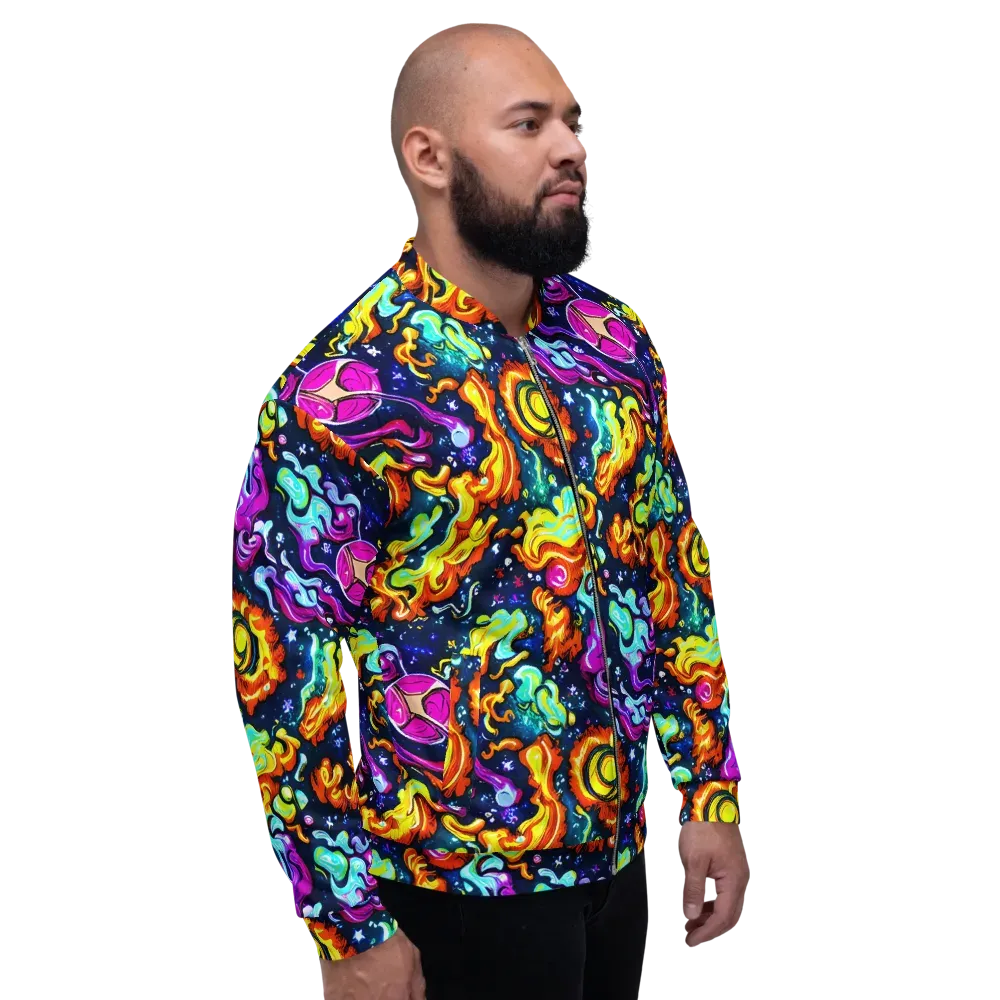 The Neon Dream on Bomber Jacket — Right