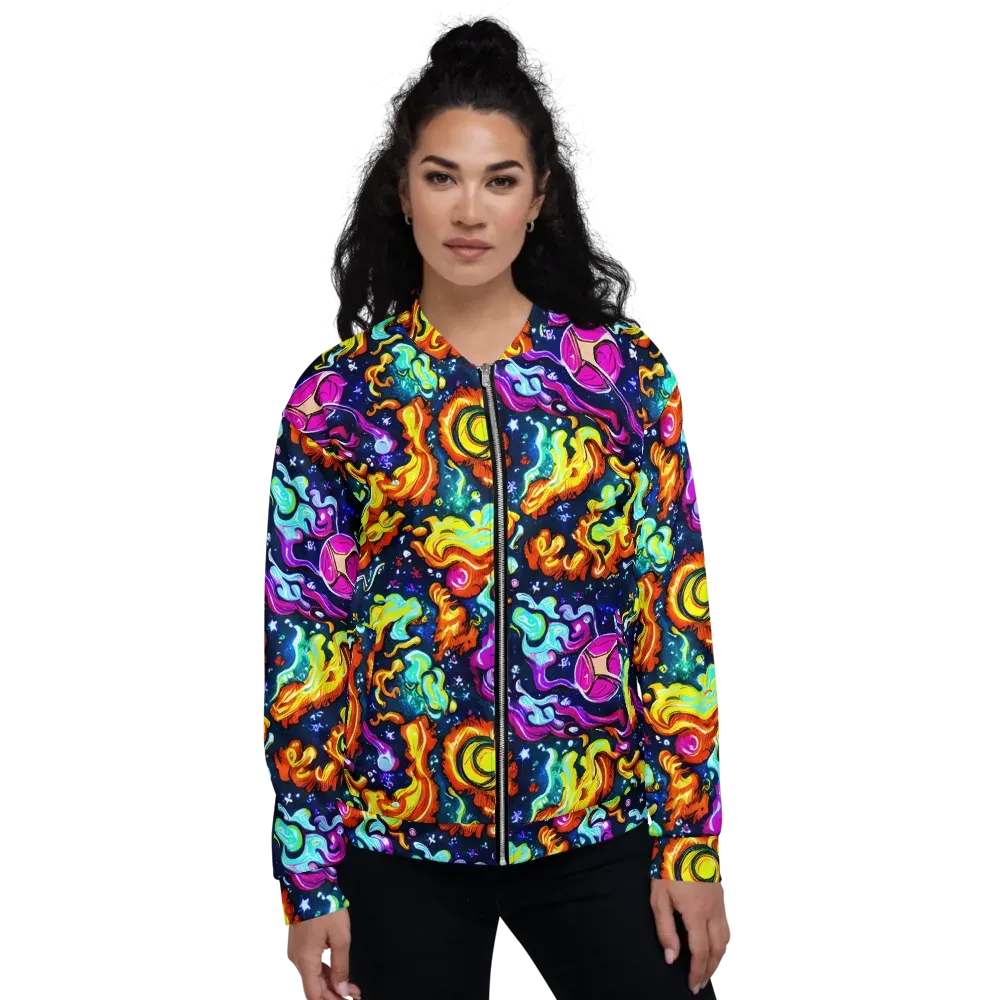 The Neon Dream on Bomber Jacket — Front