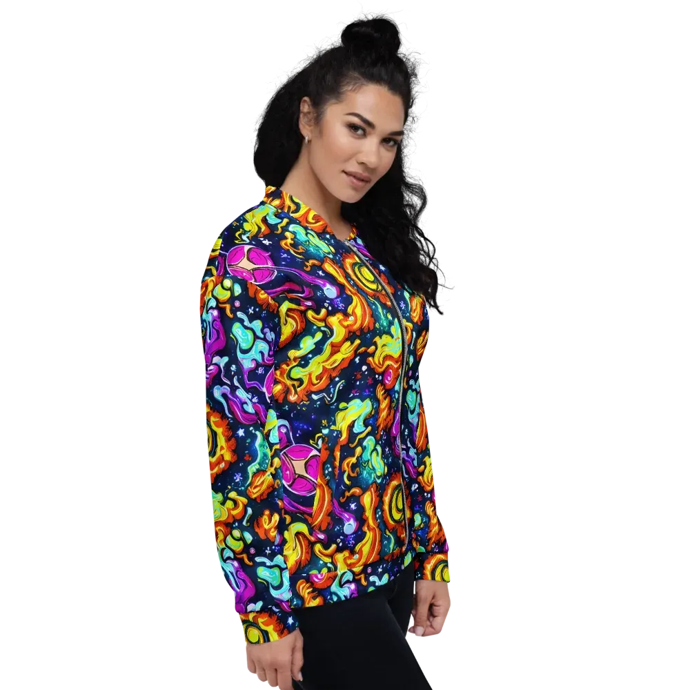 The Neon Dream on Bomber Jacket — Right