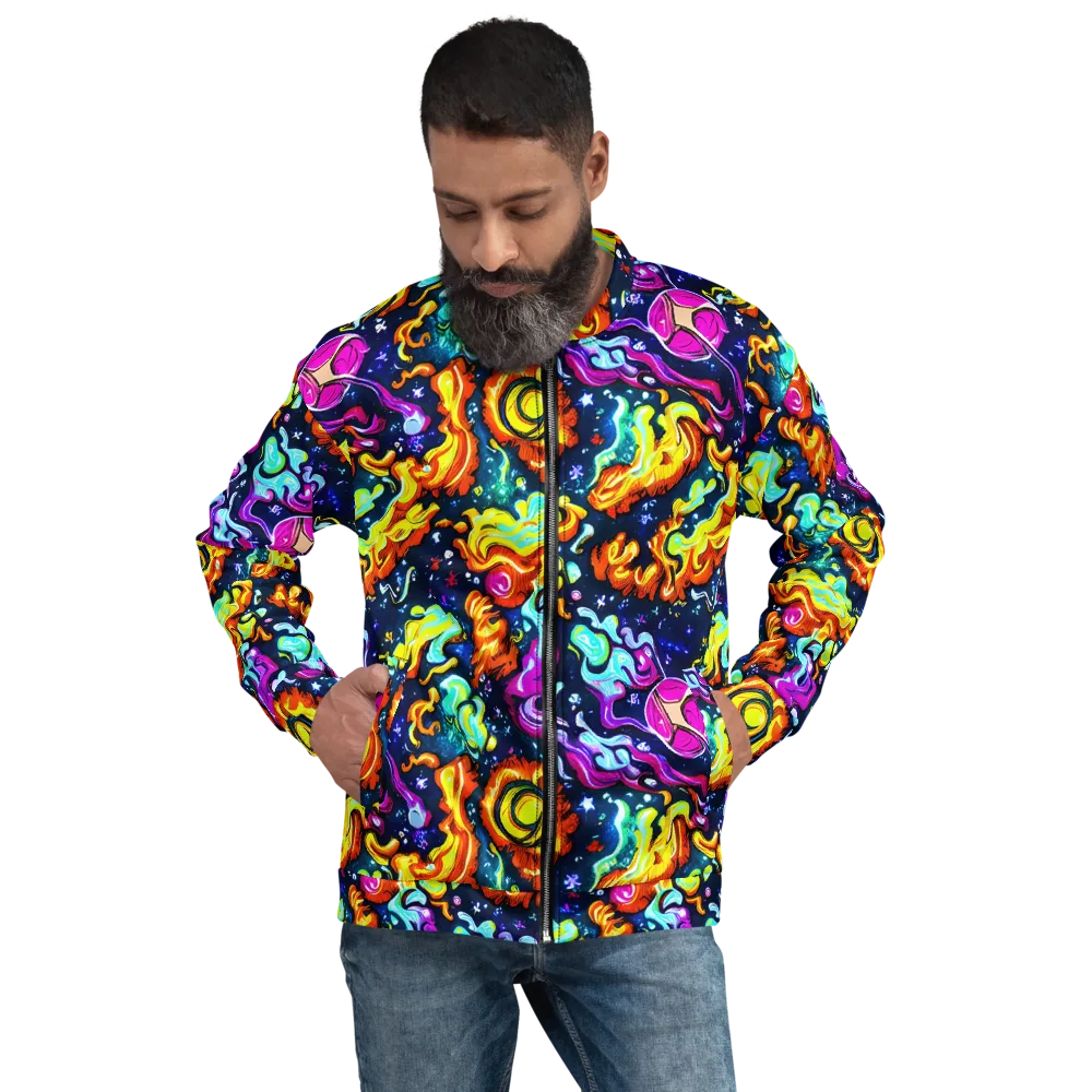 The Neon Dream on Bomber Jacket — Front