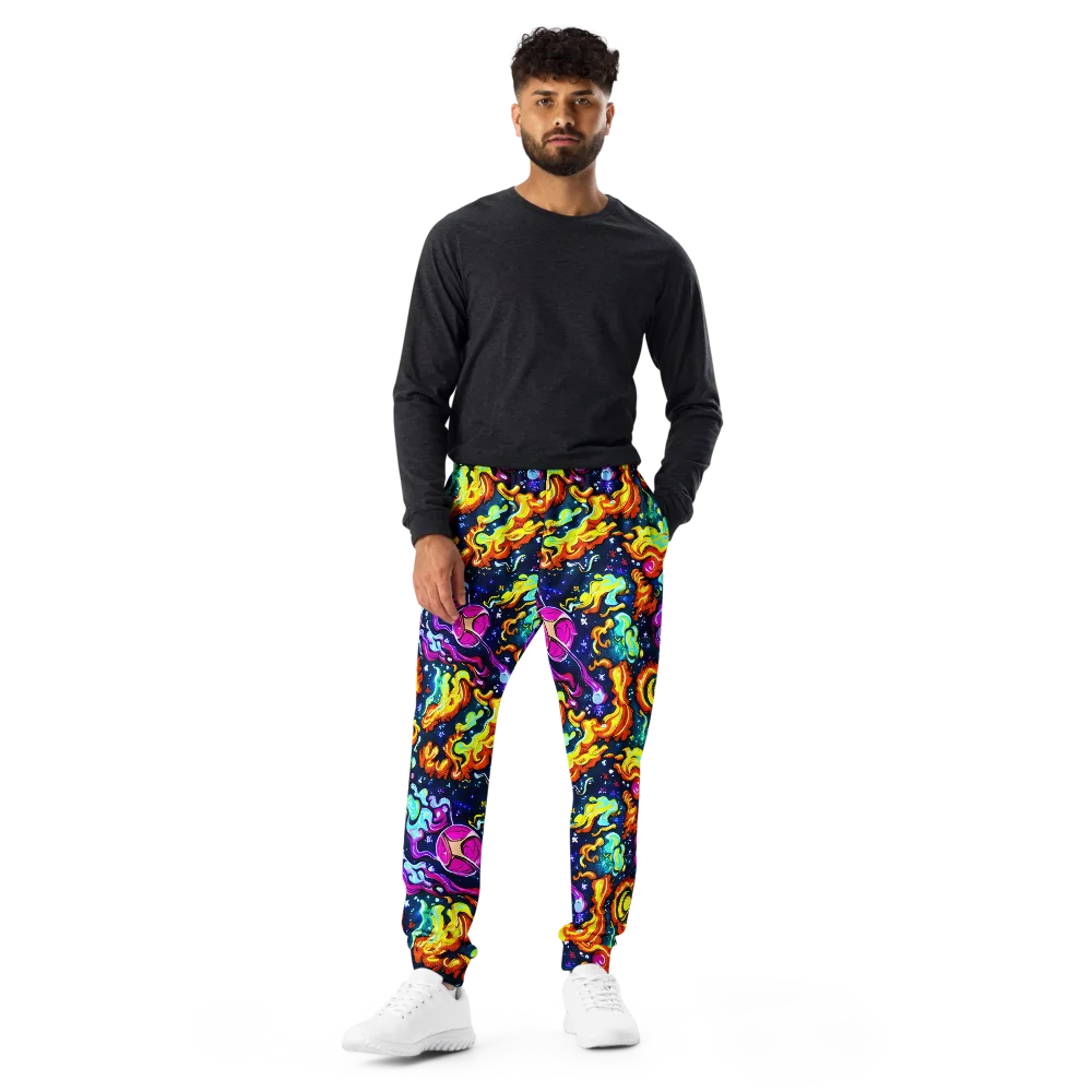 The Neon Dream on Men's Joggers — Front