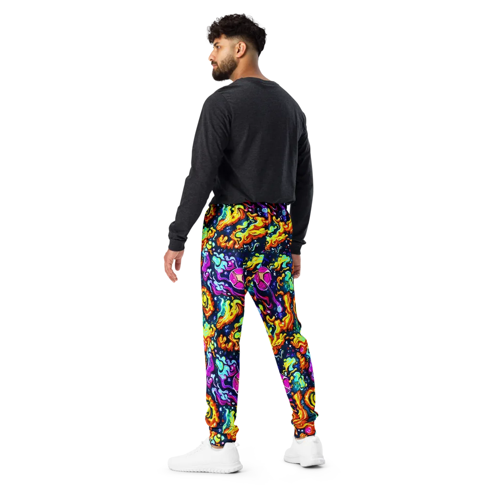 The Neon Dream on Men's Joggers — Back