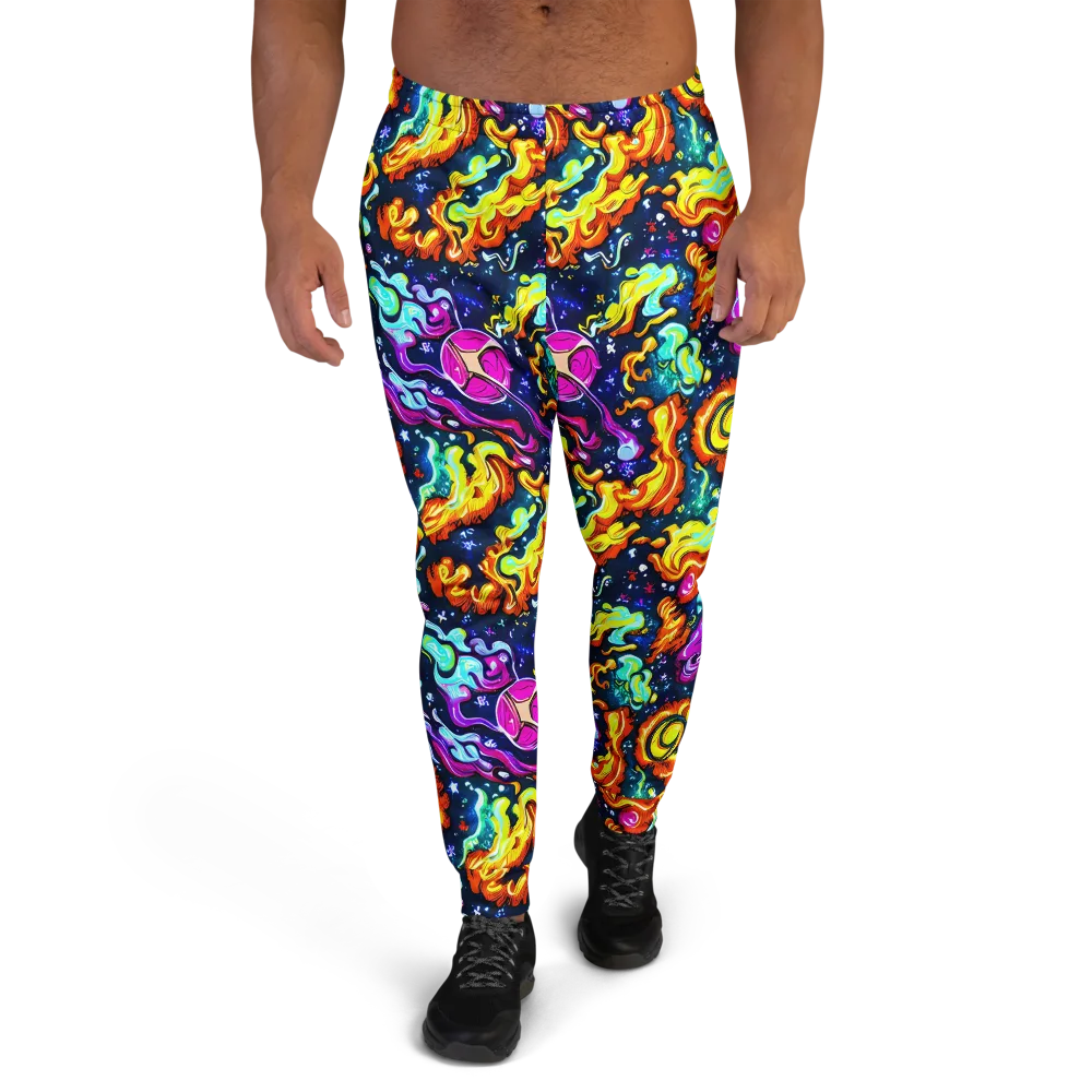 The Neon Dream on Men's Joggers — Front