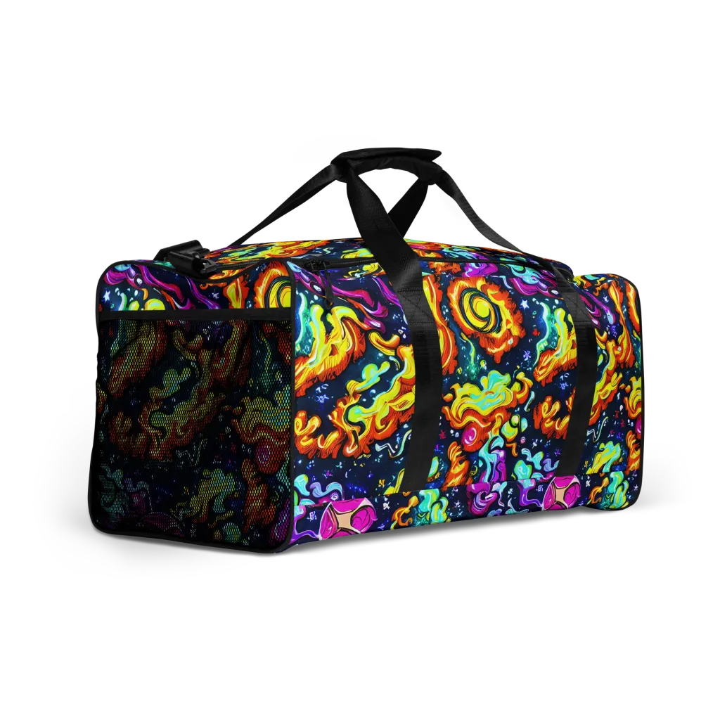 The Neon Dream on Duffle Bag — Right Front