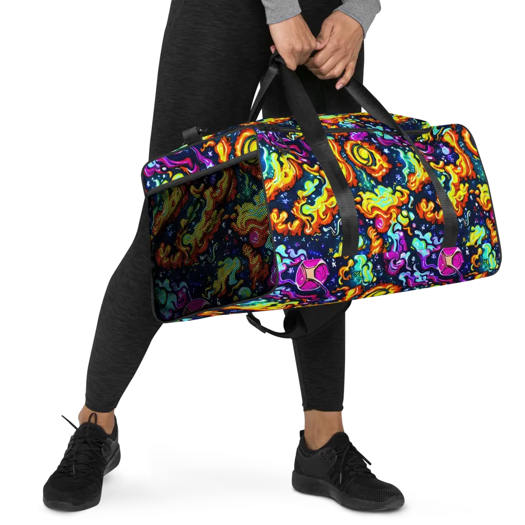 The Neon Dream on Duffle Bag — Right Front