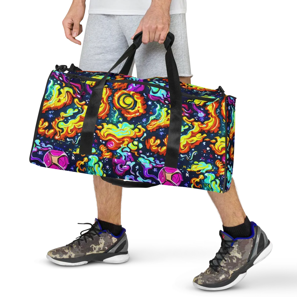 The Neon Dream on Duffle Bag — Front