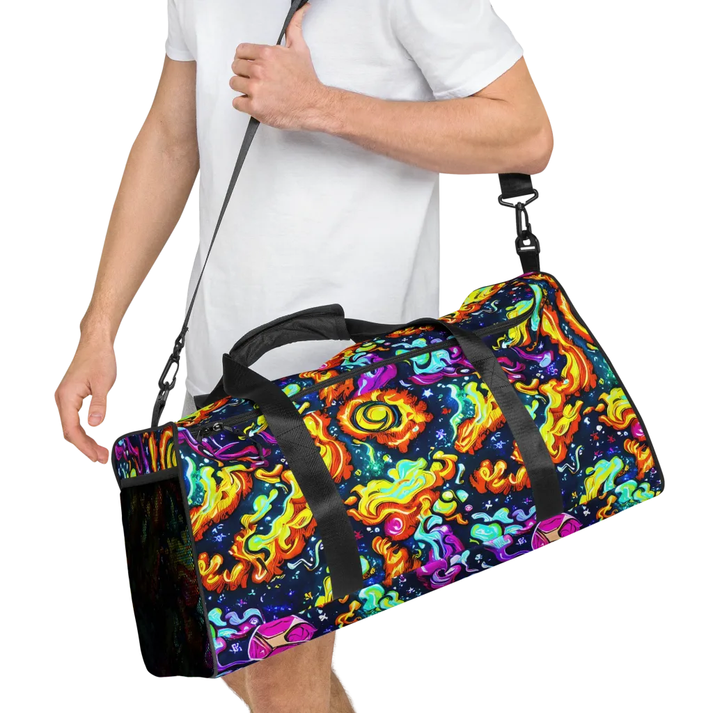 The Neon Dream on Duffle Bag — Right Front