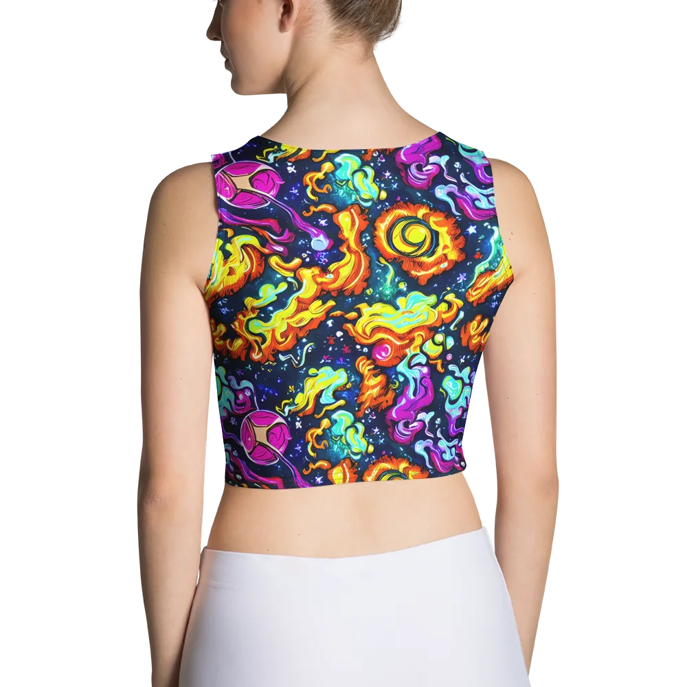 The Neon Dream on Crop Top — Back