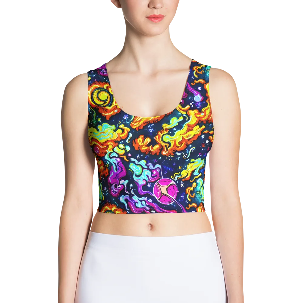 The Neon Dream on Crop Top — Front