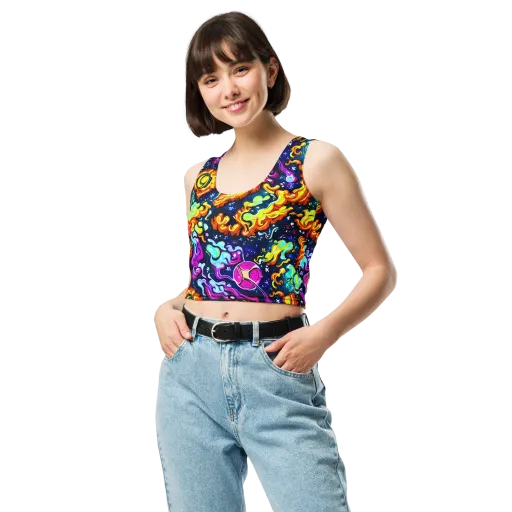The Neon Dream on a Crop Top