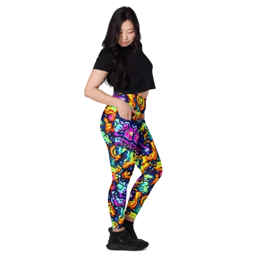 The Neon Dream on a Leggings with Pockets