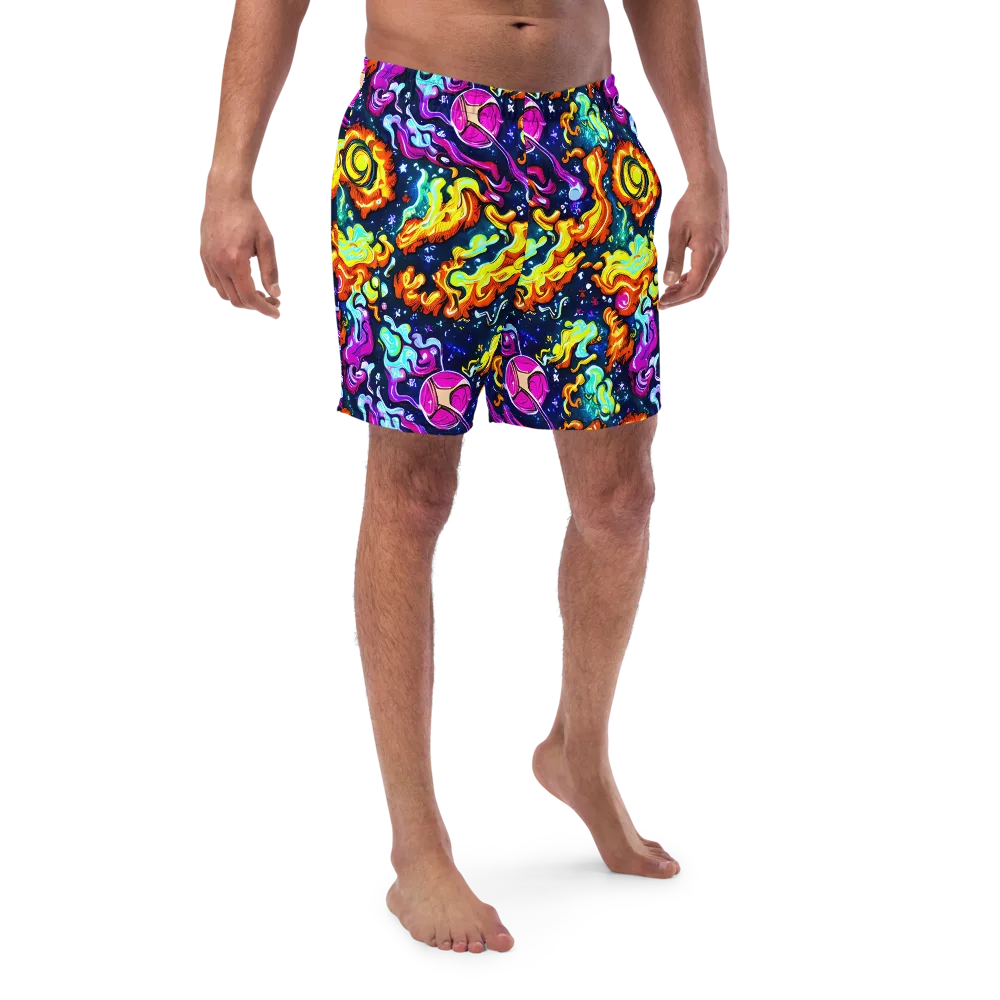 The Neon Dream on Swim Trunks — Front