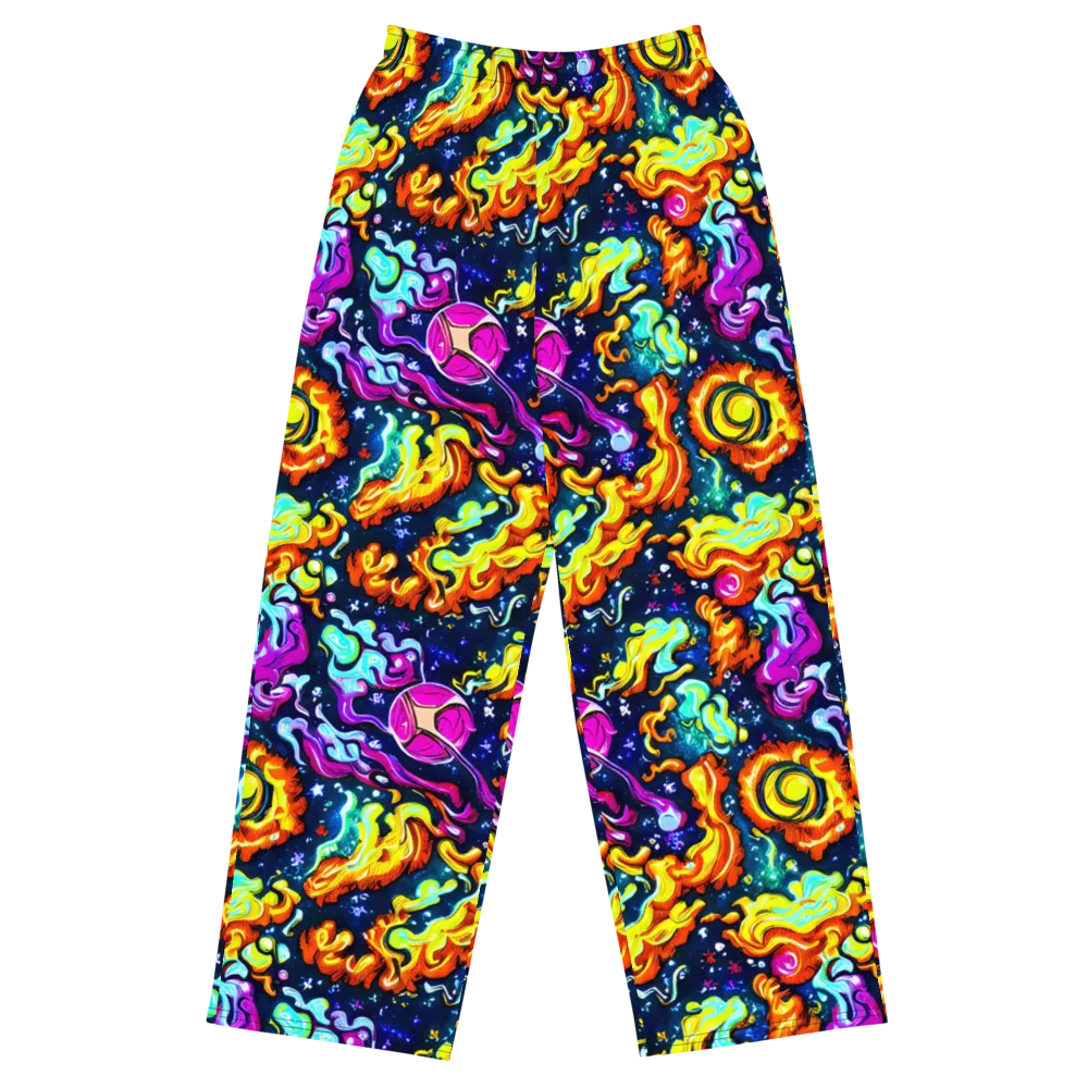 The Neon Dream on Wide-Leg Pants — Front