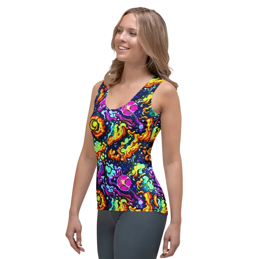 The Neon Dream on Women's Tank Top — Left Front