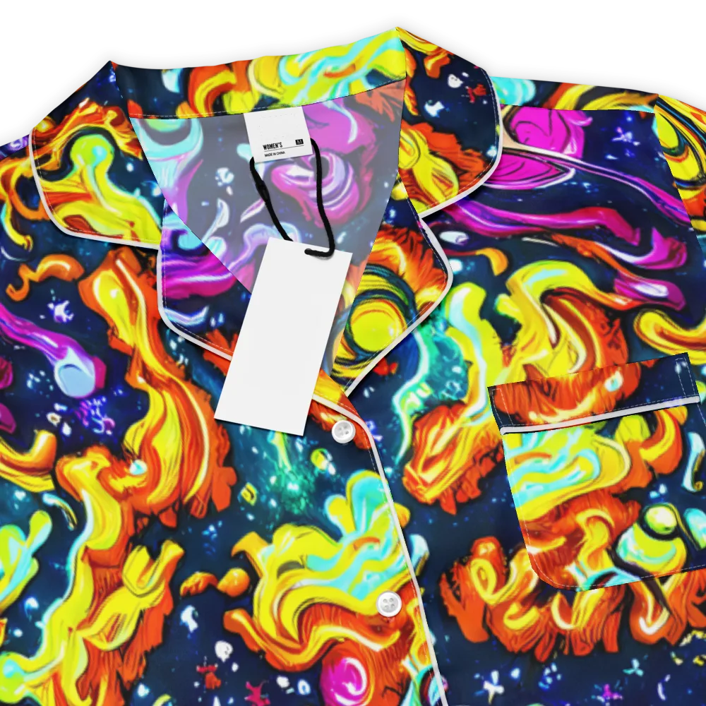 The Neon Dream on Women's Short Sleeve Pajama Top — Product details
