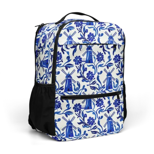 Blue Delft Breeze on a Utility Backpack