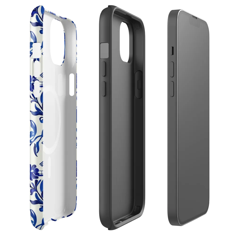 Blue Delft Breeze on MagSafe Tough Case for iPhone® — Front