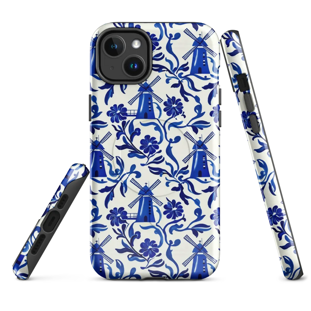 Blue Delft Breeze on MagSafe Tough Case for iPhone® — Front