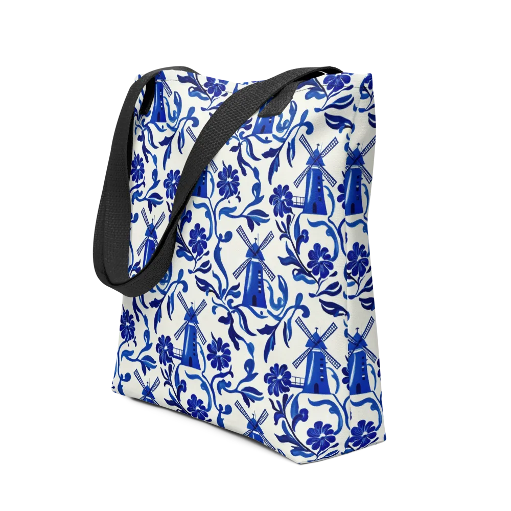 Blue Delft Breeze on Tote Bag — Front