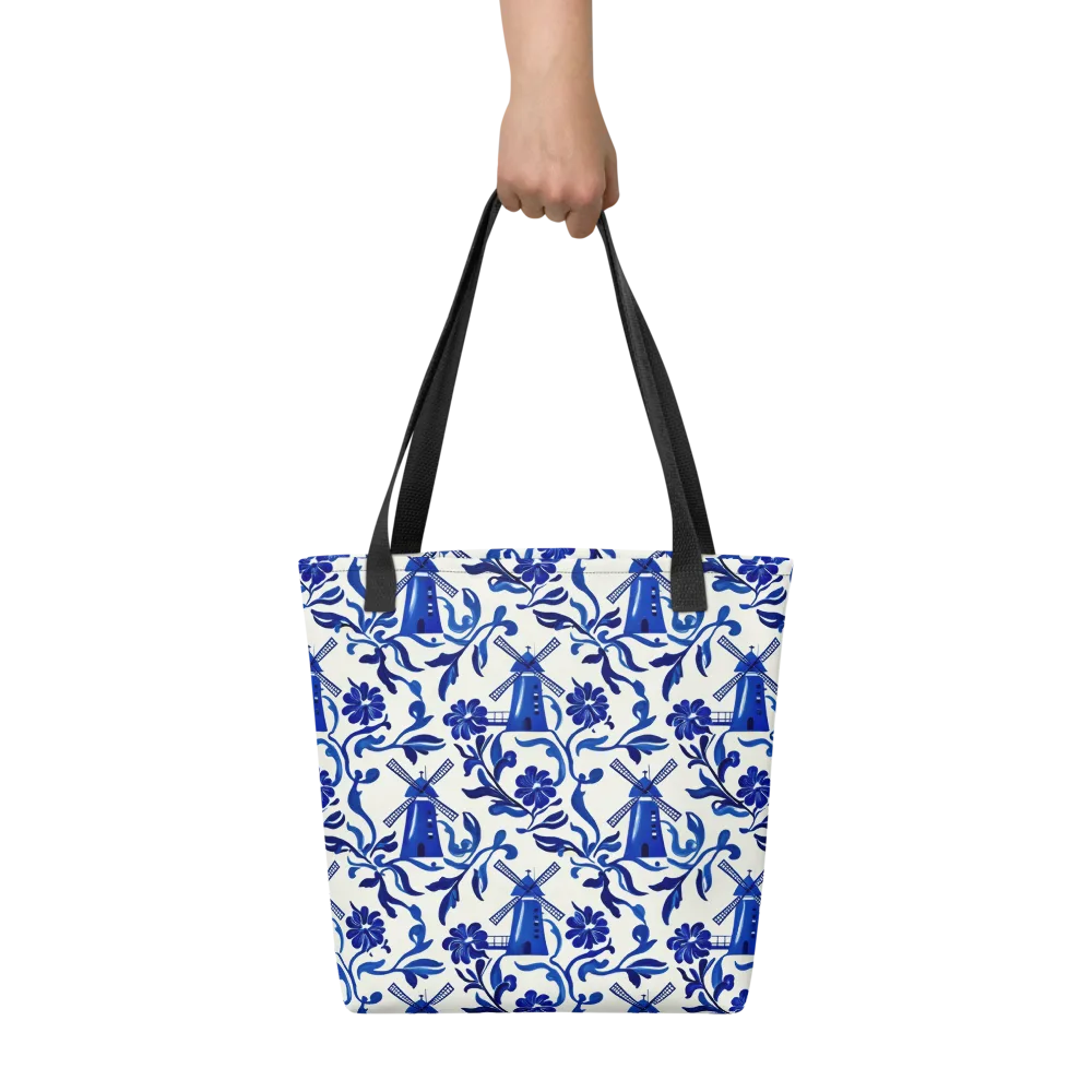 Blue Delft Breeze on Tote Bag — Front