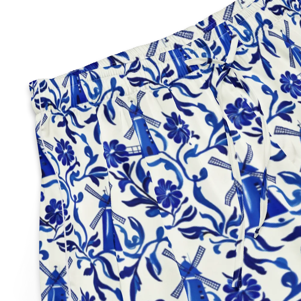 Blue Delft Breeze on Women's Pajama Shorts — Product details