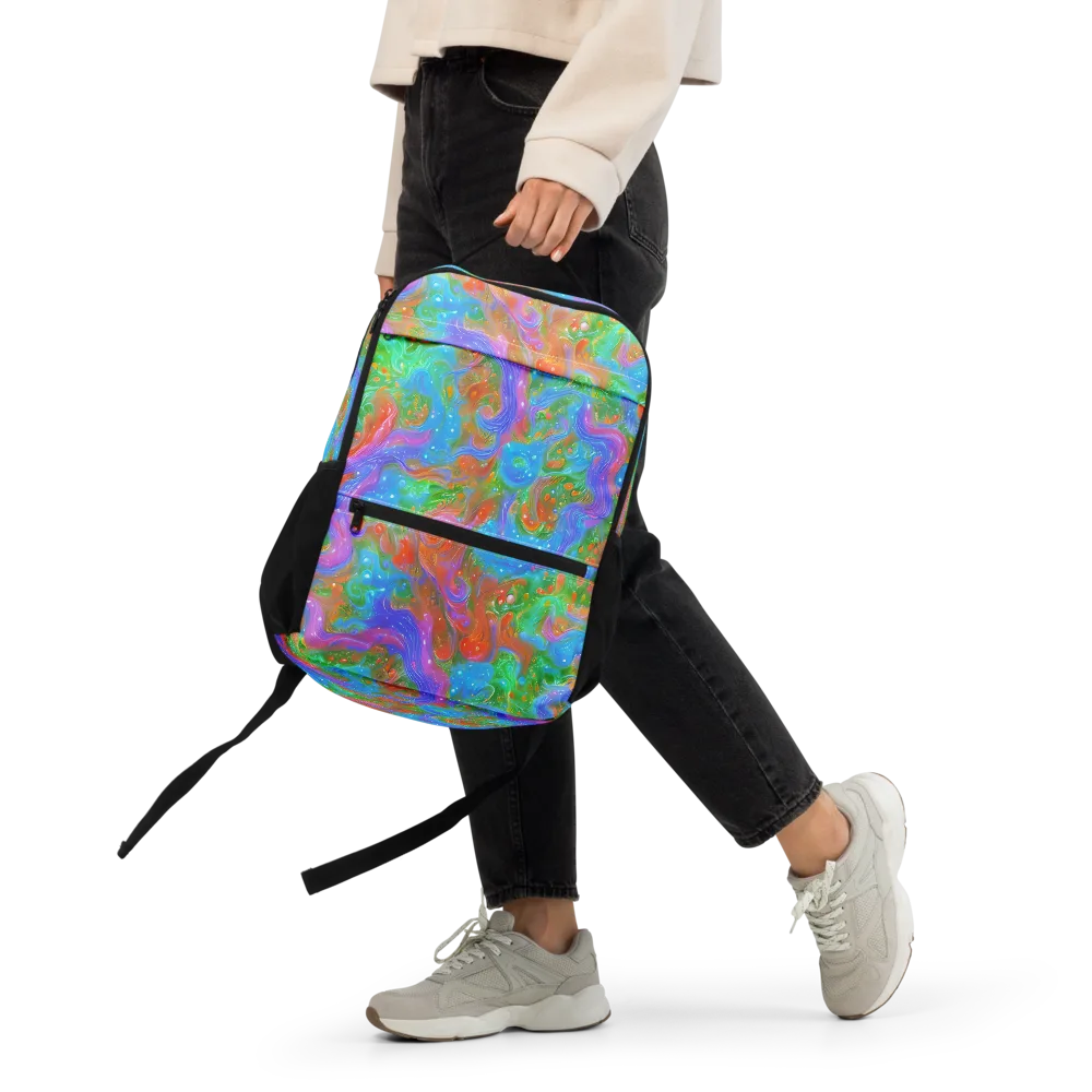Psychedelic Cascade on Utility Backpack — Front