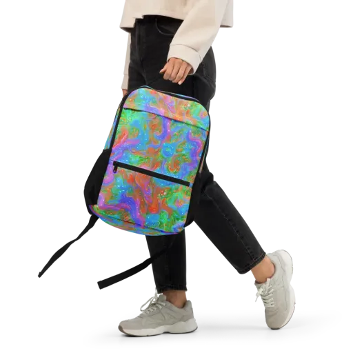 Psychedelic Cascade on a Utility Backpack