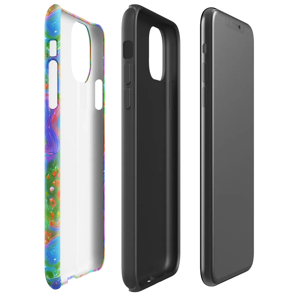 Psychedelic Cascade on Tough Case for iPhone® — Right
