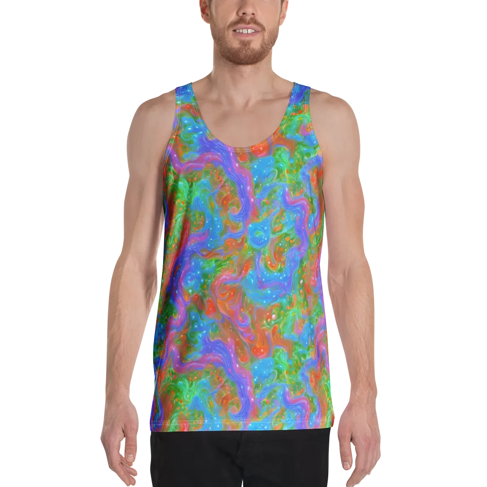Psychedelic Cascade on Men's Tank Top — Front