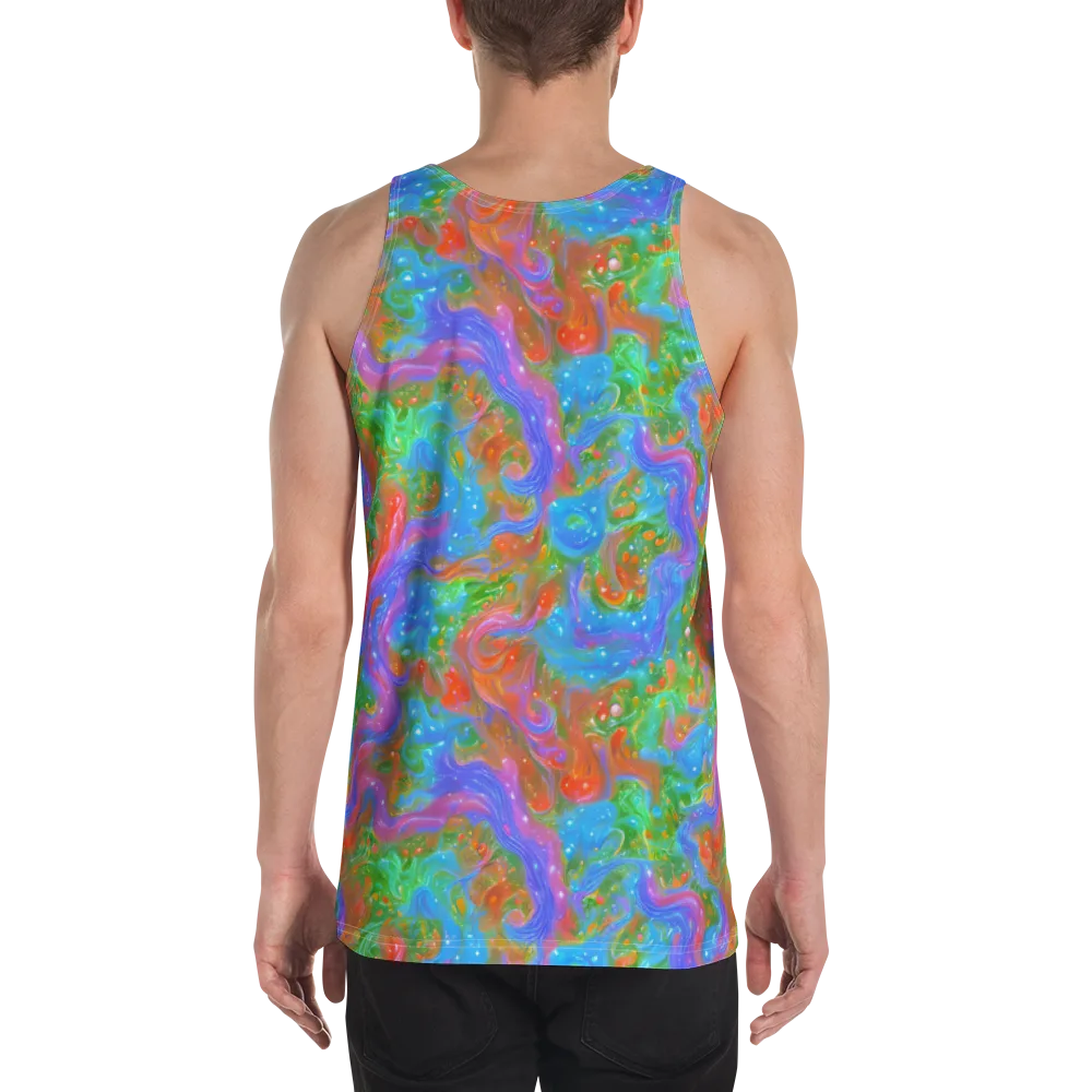 Psychedelic Cascade on Men's Tank Top — Back