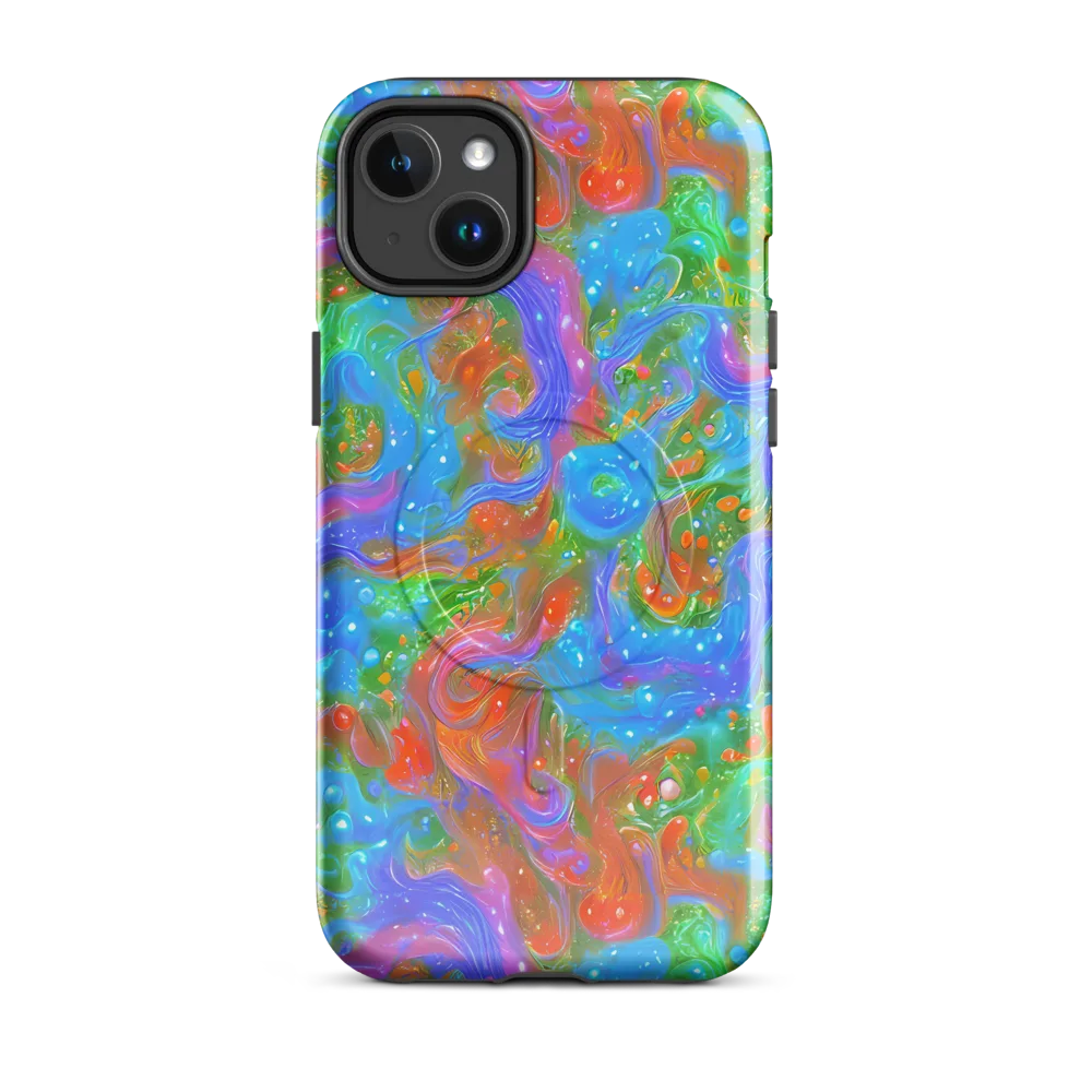 Psychedelic Cascade on MagSafe Tough Case for iPhone® — Front