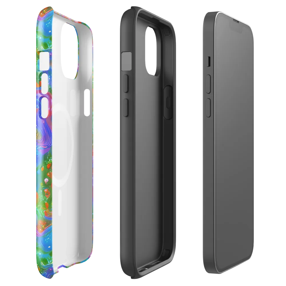 Psychedelic Cascade on MagSafe Tough Case for iPhone® — Front