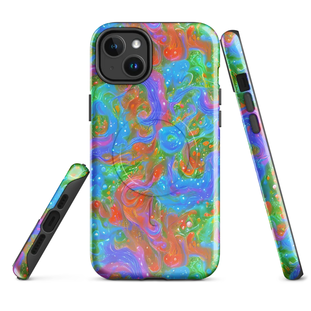 Psychedelic Cascade on MagSafe Tough Case for iPhone® — Front