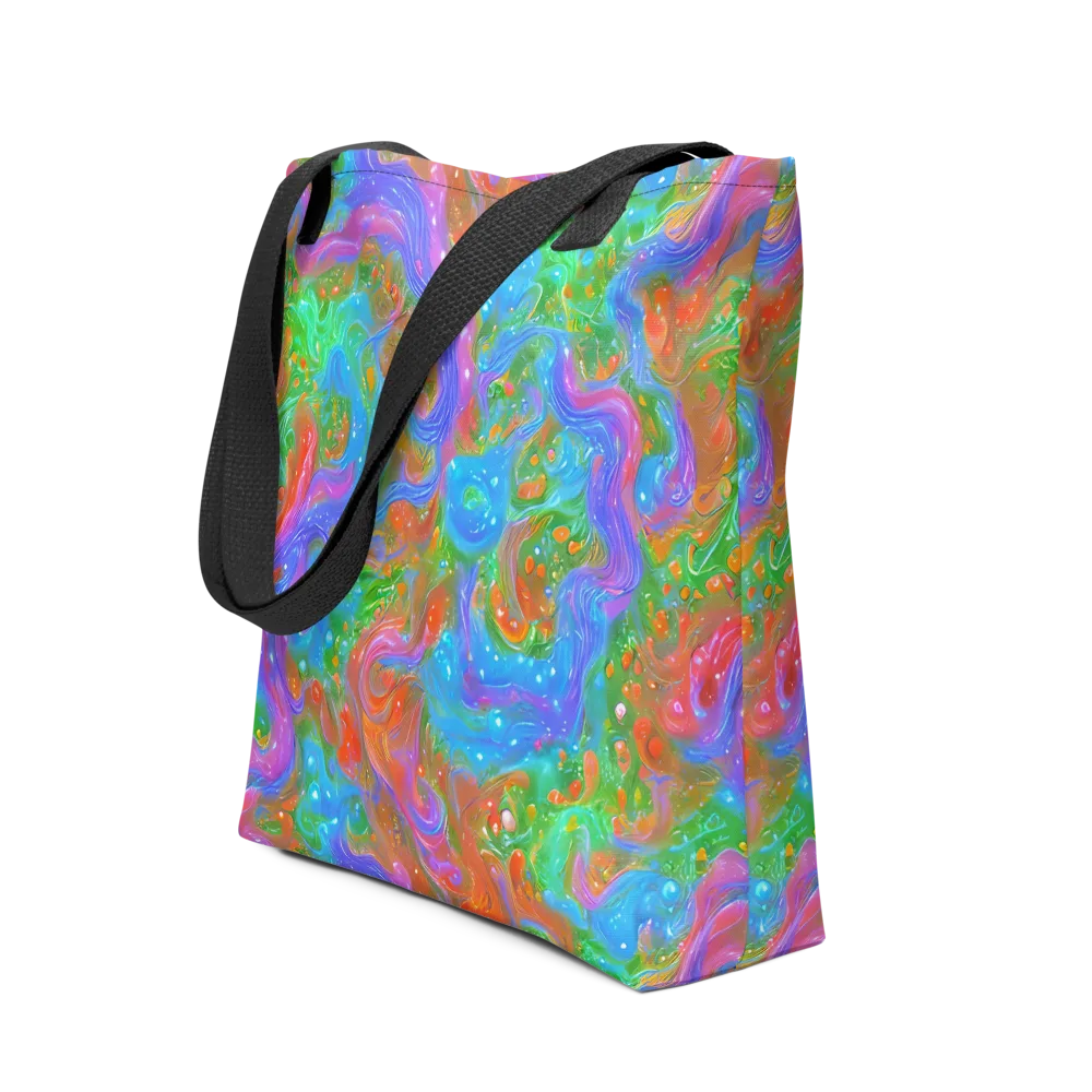 Psychedelic Cascade on Tote Bag — Front