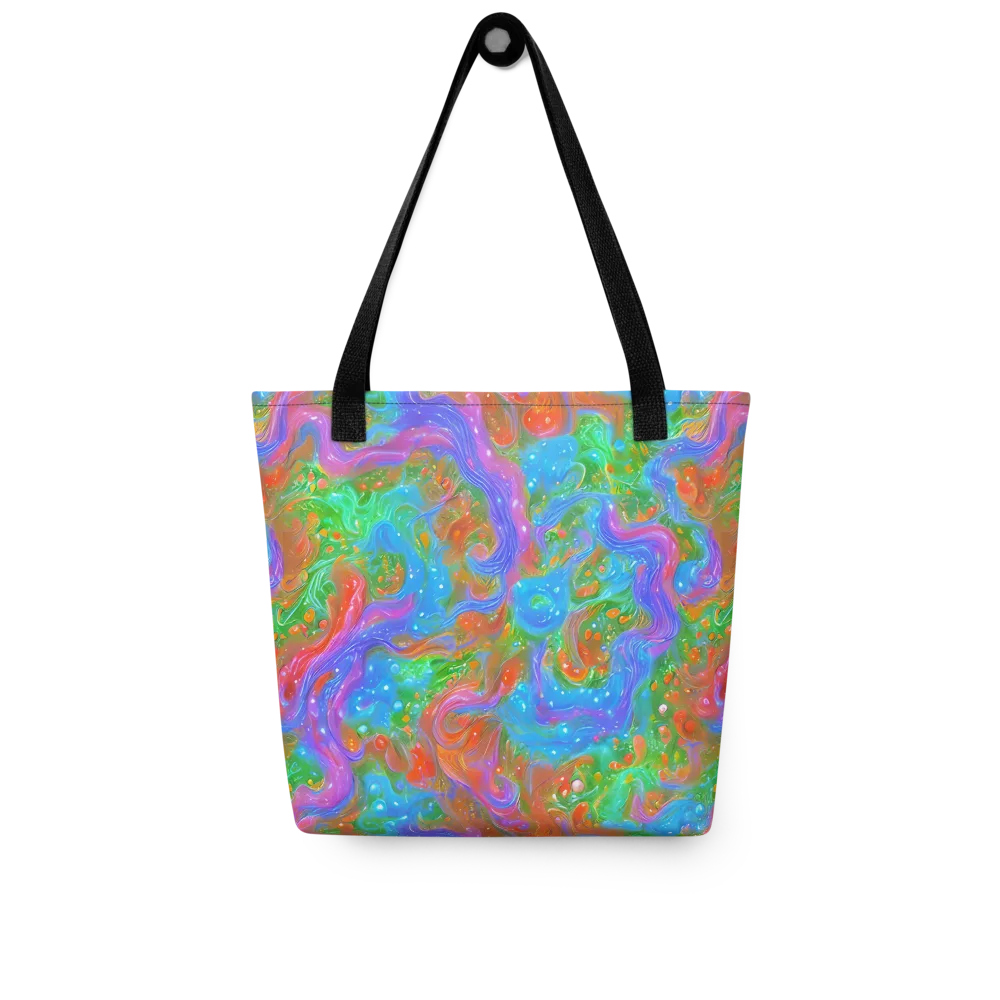 Psychedelic Cascade on Tote Bag — Front