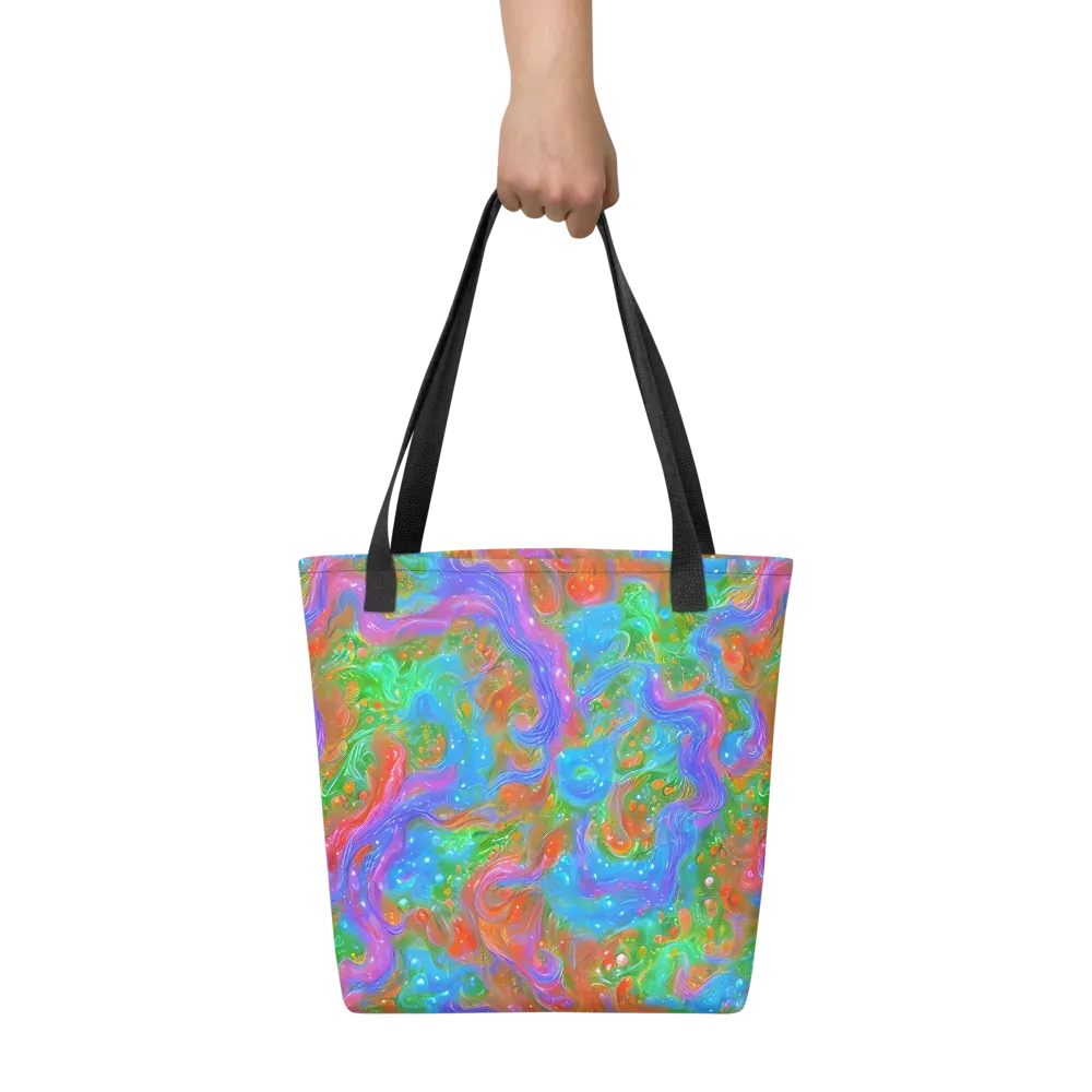 Psychedelic Cascade on Tote Bag — Front